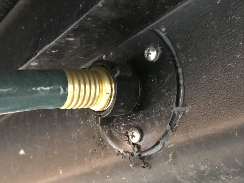 No-Fuss nozzle installed in tank