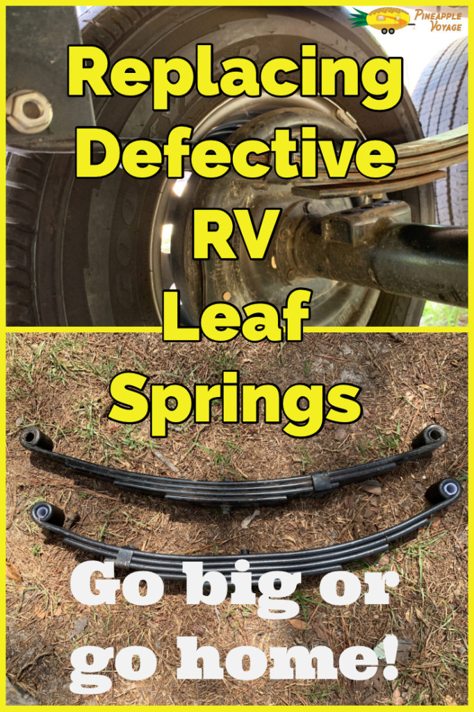 Replacing defective leaf springs