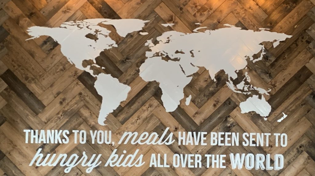 thanks to you, meals have been sent to hungry kids all over the world
